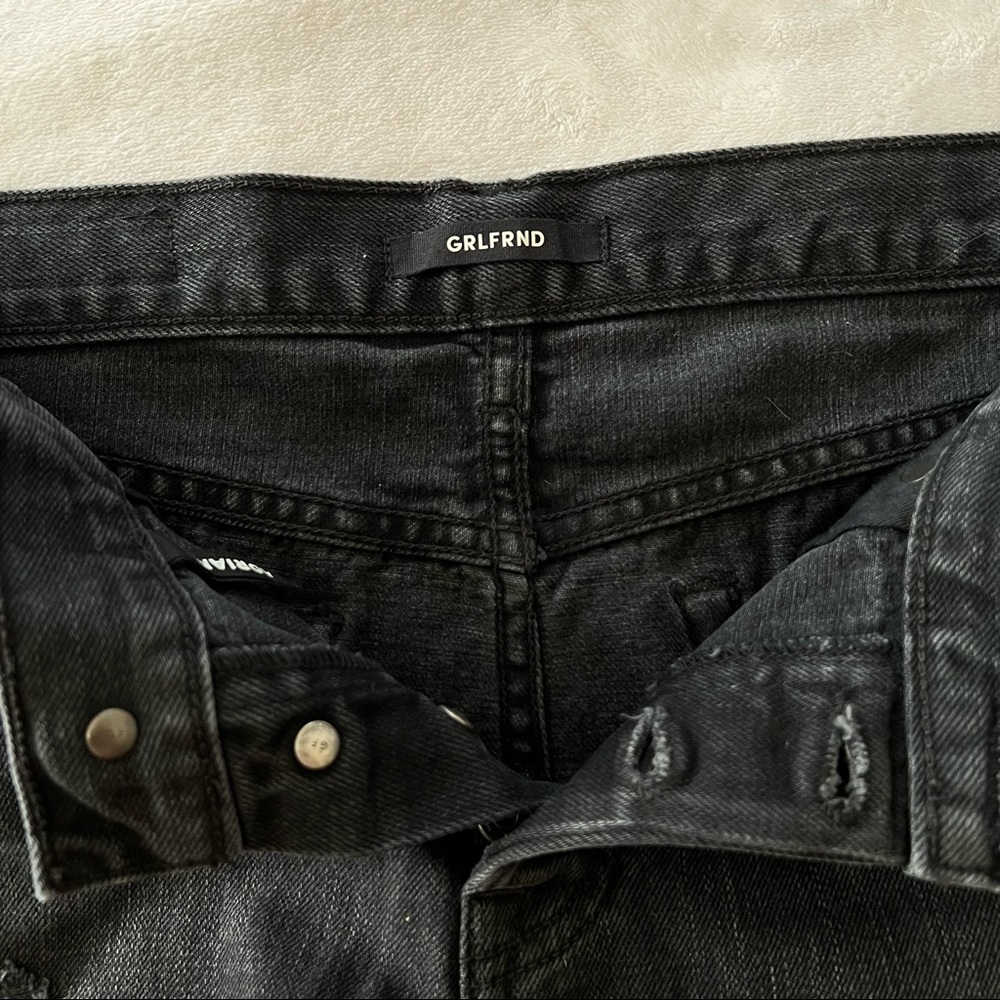 GRLFRND Adriana Slouchy Distressed Shorts in I Just Fall in Love Again - Picture 6 of 12